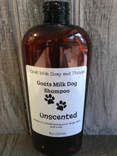 Load image into Gallery viewer, Goats Milk Dog Pet Shampoo With 100% Essential Oils 8oz Helps With Dog Dry Skin Itch