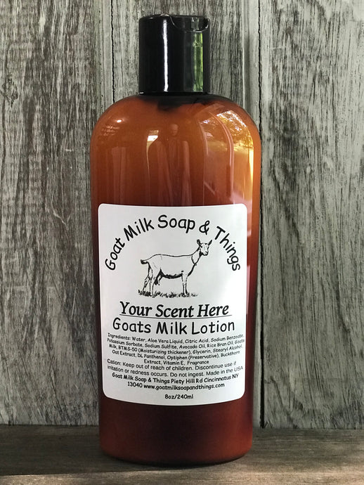 LOTION Goats Milk Creamy Lotion Paraben Free (150 Scents!) 8oz (List 1 Of 2)